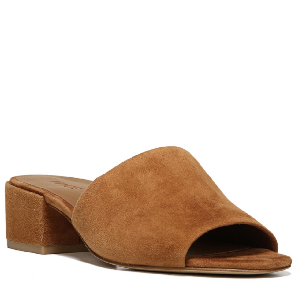 Vince Women's Brown Rachelle-2 Cedar Suede Slide